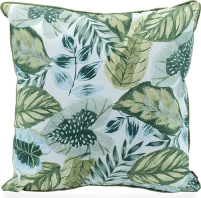 Produktbild von H.O.C.K. Tropical Outdoor Kissen 60x60cm col. 229 lindgrün aqua mit Keder lindgrün sunny