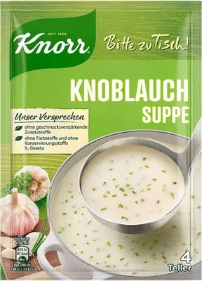 Produktbild von Knorr Bitte zu Tisch! Knoblauch Suppe 79g
