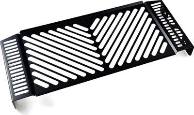 Produktbild von ZIEGER Kühlerabdeckung kompatibel mit Yamaha FZS 600 Faze Clean schwarz