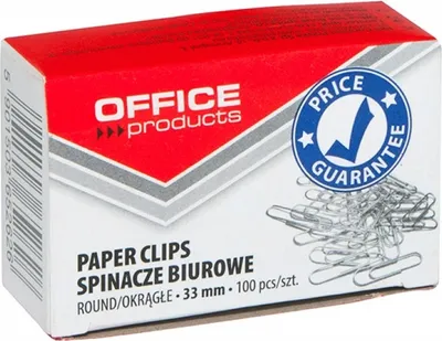 Image de Clips de bureau, 33 Mm, argent - 100 pcs