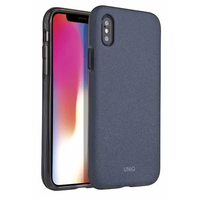 Productafbeelding van Uniq Lithos telefoonhoesje voor iPhone X / Xs - Blauw