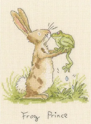 Produktbild von Bothy Threads Kreuzstich Set "Froschkönig", Zählmuster, XAJ25, 14x19cm
