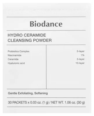 Produktbild von BIODANCE Hydro Ceramide Cleansing Powder, 30 Stk. (30 g) – sanftes Reinigungspulver