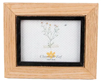 Immagine prodotto di Cornice Clayre & Eef 7x10 cm Marrone Nero MDF