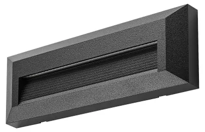 Obrázok produktu pre Rabalux Čierne schodiskové LED svietidlo Kavala 6W IP65 CCT 77189