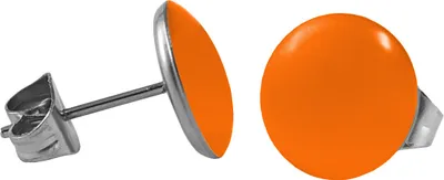 Produktbild von Chirurgenstahl Ohrstecker Emaille Farbe - Orange Größe - 5 mm