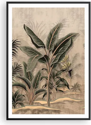 Produktbild von Gerahmtes Poster - Schwarzer Rahmen - Wald Blatt Baum - 70x100 cm - Wand Bild - Wanddeko - Wandbilder - Kunstposter - Wandposter - Bilderrahmen - Bilder - Kunstdruck - P2BPA70x100-5101