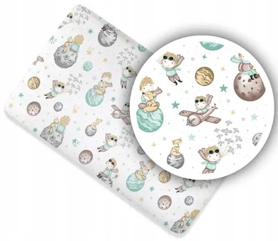 Produktbild von Spannbettlaken für Kinderbett 60x120 cm - 100% Baumwolle -