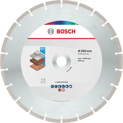Zdjęcie produktu dla Diamentowa tarcza tnąca do cięcia materiałów wielowarstwowych, 300 x 25,4 x 7 mm