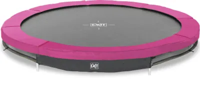 Image de EXIT Silhouette Trampoline Sportive ø305cm – Enterré – Trampoline Enterrée – Rond – pour Enfants – Rose