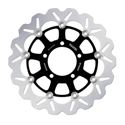 Immagine prodotto di Disco freno Galfer DF184CW WAVE® con omologazione ECE R90, flottante, per l'anteriore, dimensioni 300x5mm (ne sono necessari 2), compatibile con Kawasaki KLZ Versys Z SX KLE R SE EN S Vulcan 600 - 1000 ccm, anno di produzione 2004 - 2020