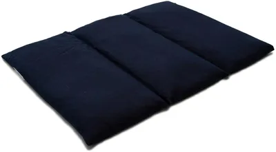 Produktbild von GIRAFFENLAND Rapssamenkissen groß 40x30cm - 3-Kammer - dunkelblau - Wärmekissen - Körnerkissen
