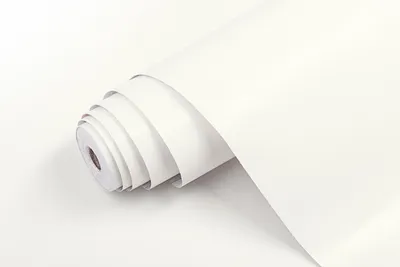 Image de Dimex - Feuilles unies 10-1005 BLANC MAT - largeur 45 cm