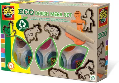 Immagine prodotto di Set Creativo Argilla Colorata con Stampi Animali SES