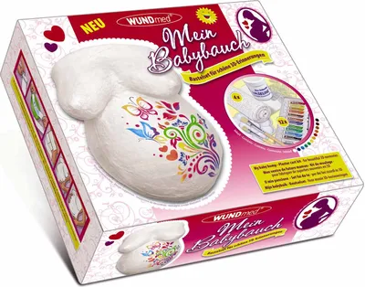 Produktbild von WUNDmed - Mein Babybauch babyshower - Gips Bastelset für schöne 3D-Erinnerungen