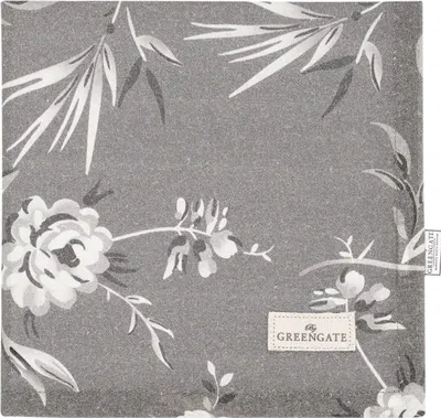 Produktbild von Greengate Aslaug Stoffserviette dark grey 40x40cm