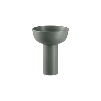 Produktbild von Blomus Blumenvase Miyabi, Dekovase, Vase, Steingut, Duck green, 21 cm, 66623