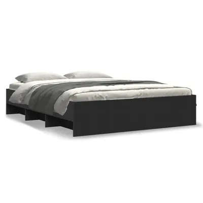 Obrázek produktu pro vidaXL Rám postele bez matrace černý 160x200 cm materiál na bázi dřeva