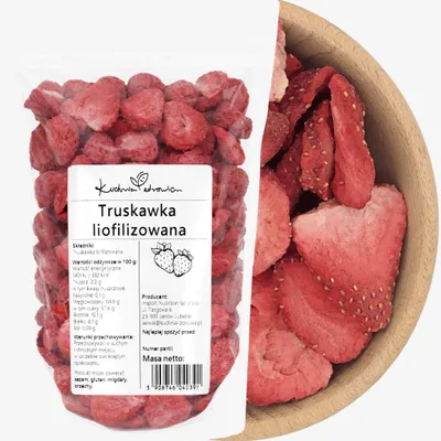 Produktbild von Erdbeeren gefriergetrocknet 200 g | Aromatisch für Küche & Süßspeisen