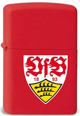 Obrázek produktu pro Zippo zapalovač VfB Stuttgart červený se znakem originál benzínový