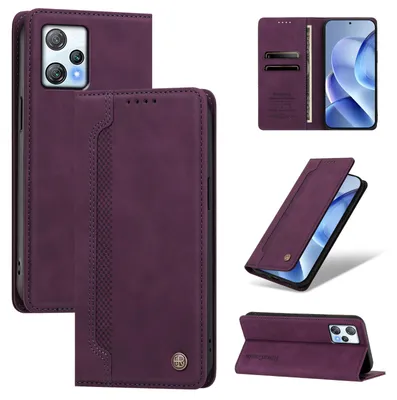 Produktbild von Handyhülle für Blackview A53, Leder Wallet Klapphülle mit Standfunktion, Stoßfeste Schutzhülle Lila