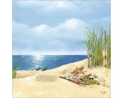Produktbild von Leinwandbild Beach Atmosphere II 27x27 cm