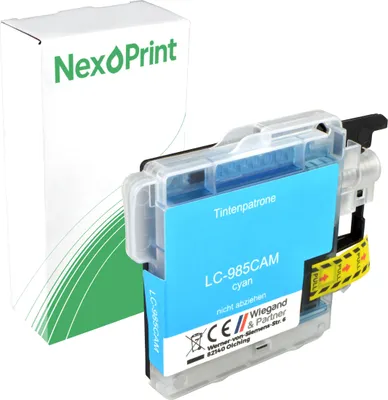 Produktbild von Druckerpatrone kompatibel zu Brother LC-985C cyan MFC-J 415 W MFC-J 410 MFC-J 265 W MFC-J 220 DCP-J 515 W