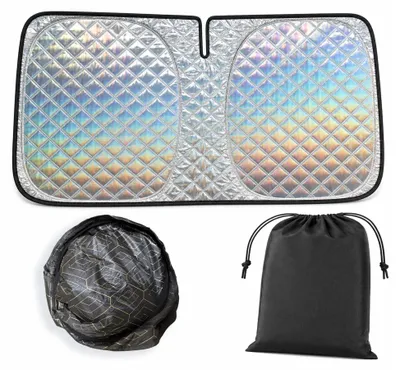 Image de Omgoods - Pare-soleil pliable pour voiture, protège contre les rayons UV et la chaleur