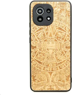 Produktbild von Holzhülle Bewood für Xiaomi Mi 11, Aniegre Aztekischer Kalender