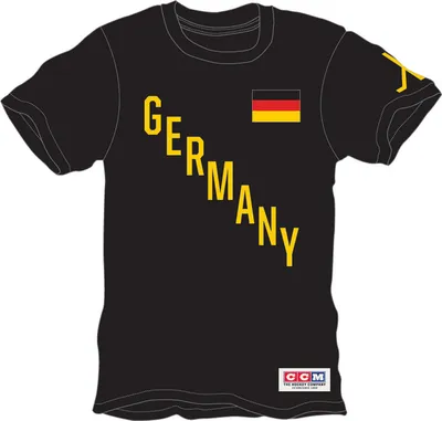 Produktbild von CCM SS TEE Deutschland Senior, Größe:M, Farbe:schwarz