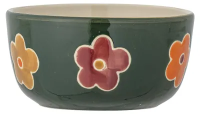 Image de Bloomingville Addy Bol Floral Vert Ø12x6 cm