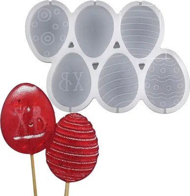 Image de Moule en silicone pour oeufs de Pâques en isomalt