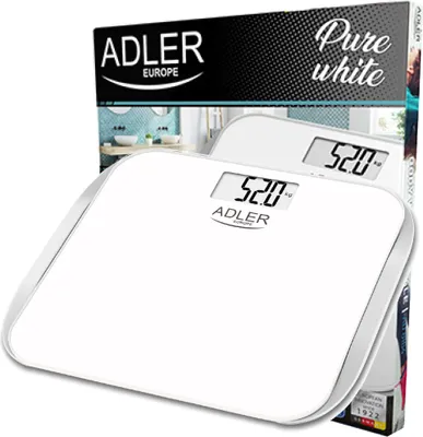Produktbild von Adler AD 8164, Elektronische Postwaage, 180 kg, 100 g, Silber, Weiß, 100 kg, kg