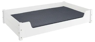 Produktbild von Hundesofa XXL für Dogge, Bernhardiner und Co. Tierbett 120x70 Kiefer weiß V-30.32-W-120x70