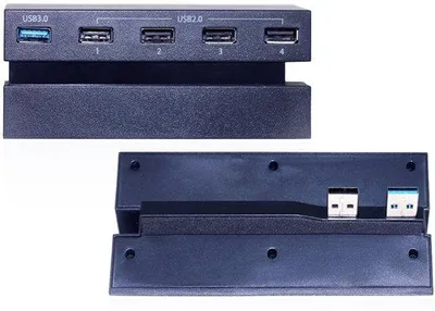 Obrázok produktu pre PS4 USB 2.0/3.0 adaptér, 2-portový 5-palcový USB predlžovač, PS4 rozbočovač, 2-portové 5-palcové predĺženie rozhrania