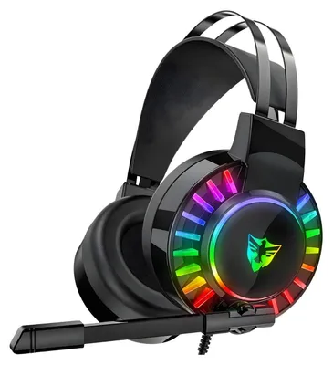 Obrázok produktu pre Herné slúchadlá 7.1 s RGB podsvietením - Čierna KP39106