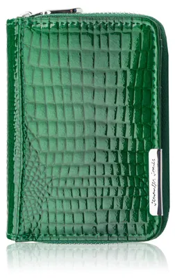 Produktbild von Damen Leder Mini grün Leder lackiert Kroko SP-18-CGRN