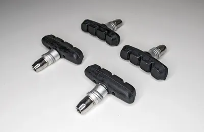 Produktbild von 2 Paar V-Brake Bremsschuhe 55 mm symmetrisch Bremsgummi Bremsen Fahrrad Rad
