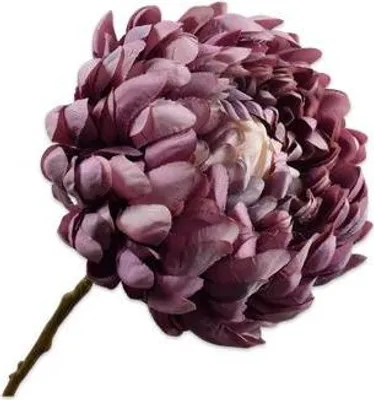 Produktbild von Silk-ka Kunstblume Chrysanthemenzweig Lila-Creme 64 cm