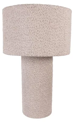 Zdjęcie produktu dla Clayre & Eef Lampa stołowa Ø 36x57 cm Szara tkanina