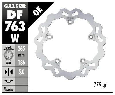 Zdjęcie produktu dla Tarcza hamulcowa Galfer FIXED WAVE