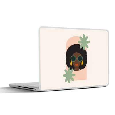 Produktbild von MuchoWow® Laptop Aufkleber Sticker Cover Porträt - Sommer - Frau 32.5x23.5 cm - Sticker für Laptop - Selbstklebend