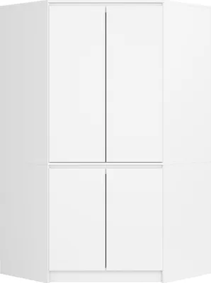 Immagine prodotto di Akord Armadio Angolare 4 Ante Bianco 100X50X180 Cm
