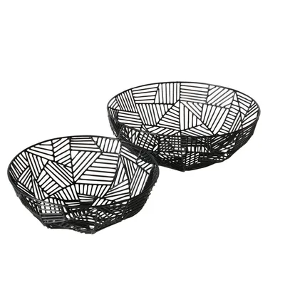 Immagine prodotto di Ciotole decorative in metallo GRAPHINA, 2 pezzi, Ø 25-30 cm