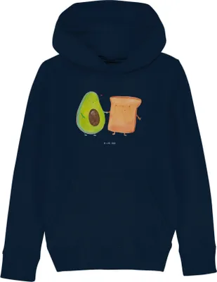 Produktbild von Mr. & Mrs. Panda Kinderpullover Avocado Toast 7-8 Jahre (122/128) - French Navy - Geschenk, Freundin, Kapuzenpullover, Pullover, Liebe, Hochzeit, Baumwoll-Hoodie, Pulli