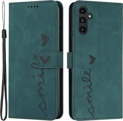 Produktbild von Samsung Galaxy A54 Hülle - Coverup Smile Klapphülle - Grün
