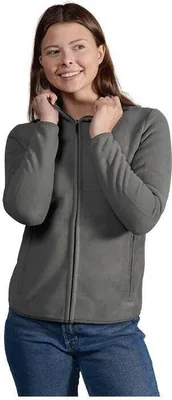 Produktbild von Doppel Fleece Zip Jacke Damen, Stahlgrau, XL