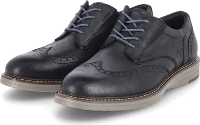Produktbild von Bullboxer Herren Halbschuhe Schwarz Rauleder BudapesterGröße:43