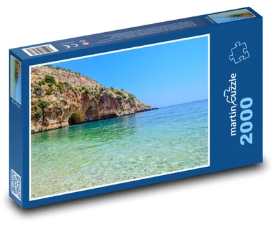 Zdjęcie produktu dla Puzzle 2000 Zatoka morska z klifami - martinpuzzle