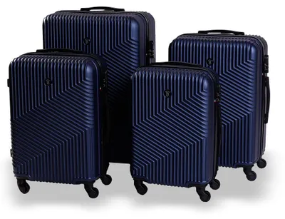 Obrázek produktu pro Cestovní kufr BERTOO Milano - modrý set 4v1